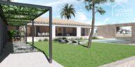Luxus-Finca z.sofortigen Baustart incl. Planung 31.000 qm Grund, 5 SZ, 5 Bäder, Pool, Brunnen, Solar - Visualisierung