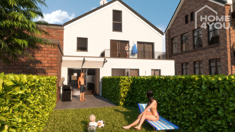 Exklusive DHH mit Garten, 134 qm, 4 Zi., 3 SZ, Küche, Diele, 2x Bad, Gäste-WC, Balkon, Terrasse, 50181 Bedburg / Kirchtroisdorf, Doppelhaushälfte