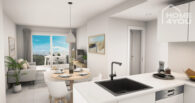 Top Neubau-Apartment in Bestlage, 61 qm, 2 SZ, 2 Bäder, Klima, Garten, Strandnähe, Pool, Parkplatz - B2-Compass-Cala dOr-kitchen