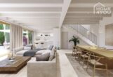 Exklusives, modernes Stadthaus-Neubauprojekt, 200qm, 3 SZ, 3 BZ en Suite, Terrasse mit Pool, Garage - Wohnzimmer