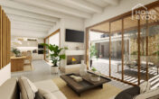 Exklusives, mediterranes Stadthaus, 220qm, 3 SZ, 3 BZ, Rooftop, Pool, Garage, Ortsnah, Einzug 2023 - Wohnzimmer