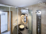 Preisknaller: Sonniges Apartment in ruhiger Lage, Meeresnähe, 2SZ, Küche, Klima, Balkon, Parkplätze - Badezimmer