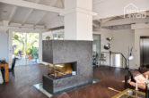 Designervilla in Calvia, 340qm, 2SZ, 2Bäder, Weinraum, Garage, Kamin, Pool, Meerblick-Sonnenterrasse - Kamin