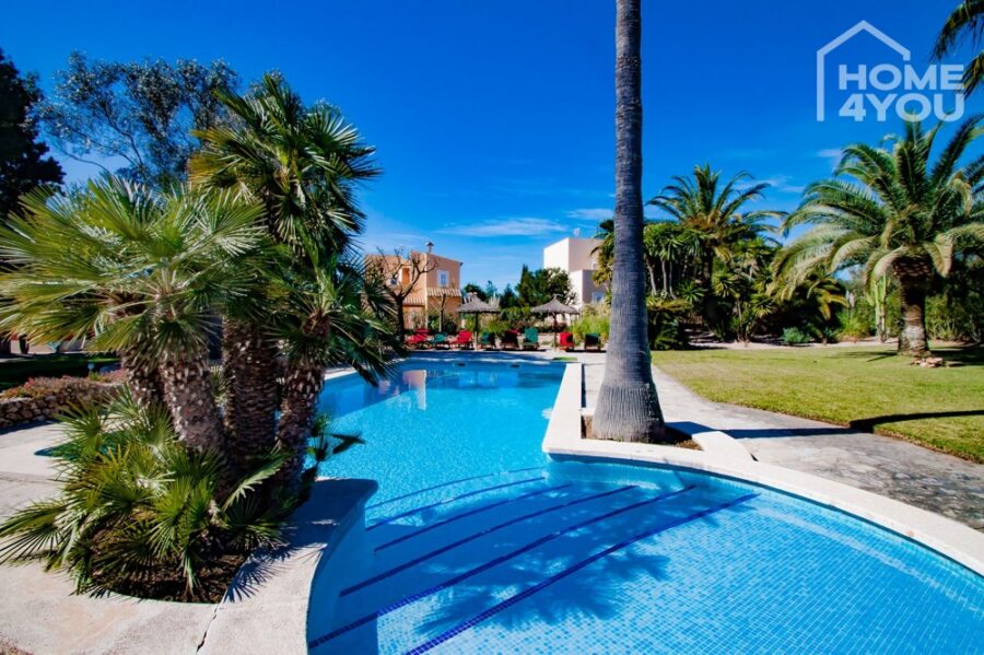 Traumfinca „Villa Can Perla“, 220 qm, 5 SZ, 3 Bäder, Pool, ETV, Sauna, Jacuzzi, Golfübungsplätze, 07688 Manacor / Cala Murada (Spanien), Einfamilienhaus