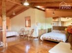 Leben und Arbeiten in perfekter Harmonie: hochwertiges Chalet, 300 qm, 3 SZ , Pool und Vermietlizenz - Schlafzimmer