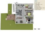 Exklusives Wohnen "Alte Schule", 88,47 qm, 3 Zi, Bad, WC, Aufzug, Terrasse, Garten, Fertig 2023 - Grundriss WE 3 EG