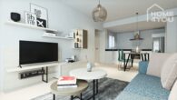 Moderne Neubau-Wohnung mit Pool, EG 98 qm, 2 SZ, 2 Bäder, Top-Lage der Cala Murada - Visualisierung Wohnzimmer 5