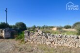 Zentrales Baugrundstück, 15.400 qm, alte Steinmauern und unweit Strand, Meerblick, leichte Hanglage - Einfahrt